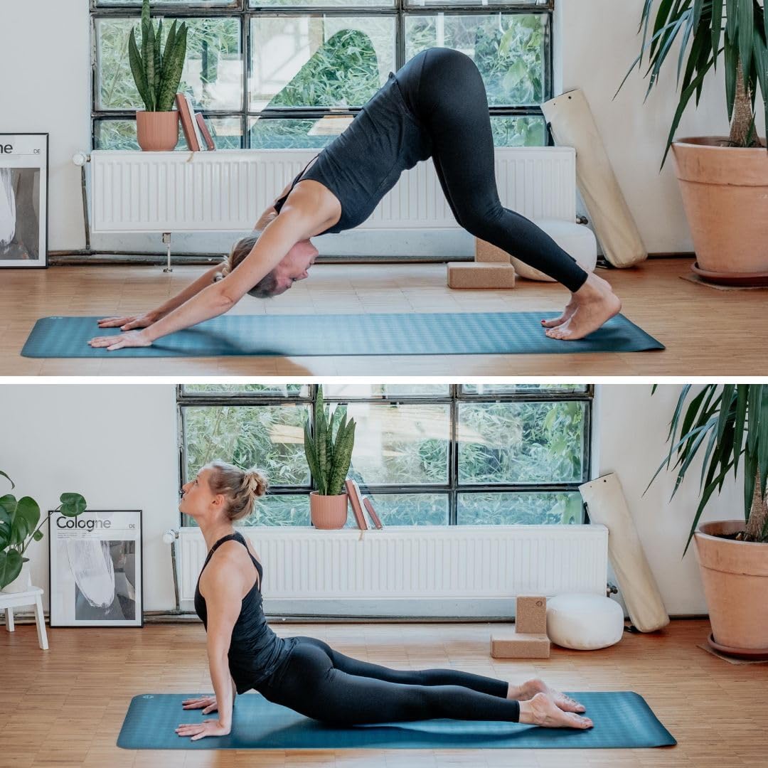Bodhi Yogamatte ECO PRO XL | Extrem Rutschfester Naturkautschuk | Extra Lang | Ökologisch | Profi-Ma