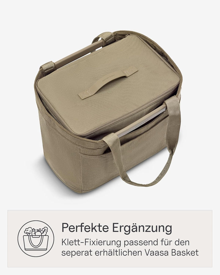 Kapten & Son Vaasa Cooling Inlay Large Khaki | 25L Thermotasche aus recyceltem PET für Shopping Bask
