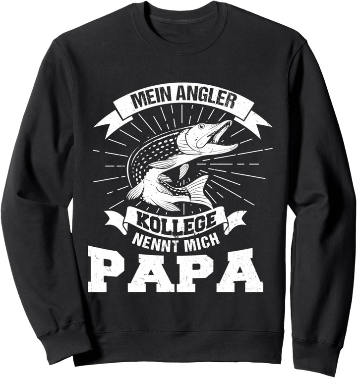 Angler Vater Sohn Angeln Sweatshirt