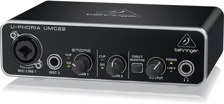 Best Price Square USB Audio Interface UMC22 by BEHRINGER U-PHORIA UMC22 Single U-PHORIA, U-PHORIA UM