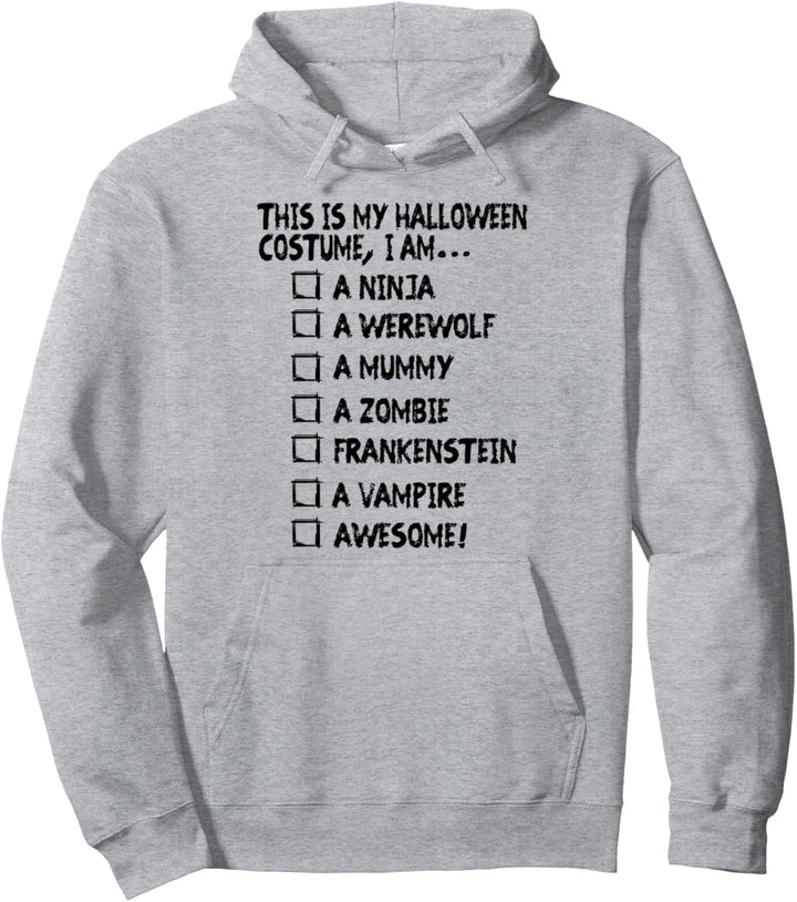 Halloween Costume Checklist Pullover Hoodie