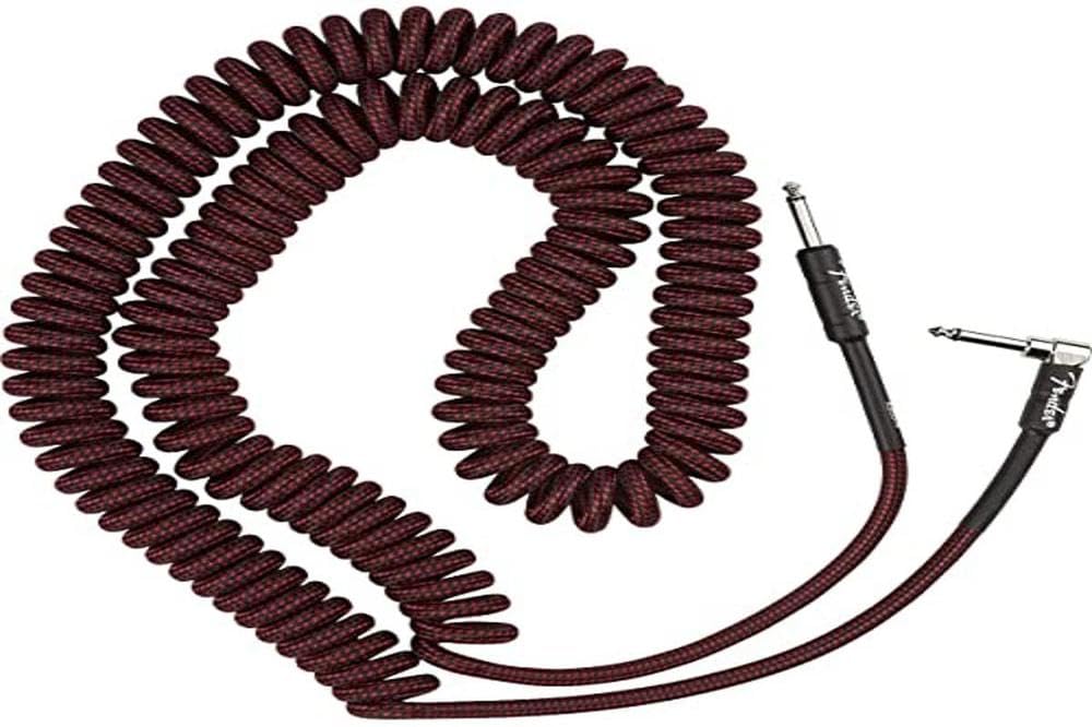 Fender© Prof. Coil Cable 9m Red Tweed, 0990823054 Roter Tweed Spule 9M/30FT Single, Roter Tweed Spul