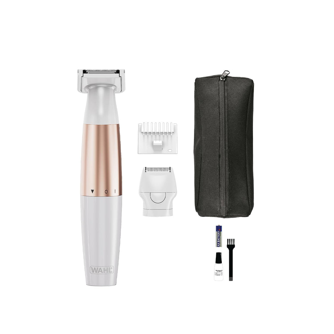 WAHL Trim & Shave, Damen-Trimmer, Damen-Rasierer, Haarentfernung, Bikinizone und Achselhöhlen, sanft
