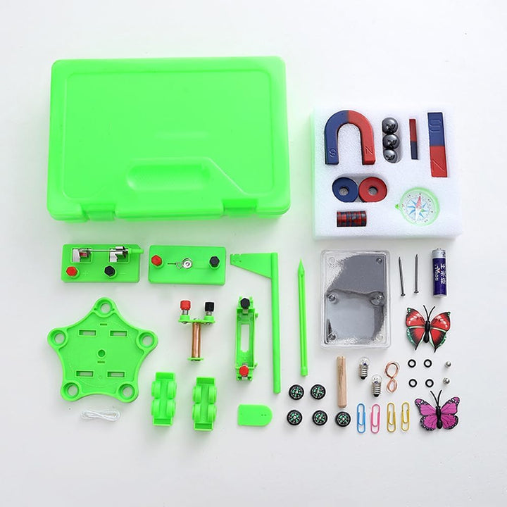 POFET Schaltkreis-Lernset, DIY grundlegende elektrische Schaltkreis-Laborexperimente, Anfänger-Schal