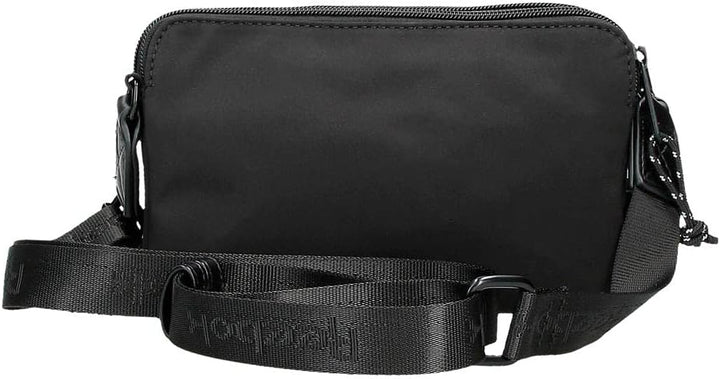 Reebok Damen Elsie Gepäck- Kuriertasche Bandolera Plana Schwarz, Bandolera Plana Schwarz