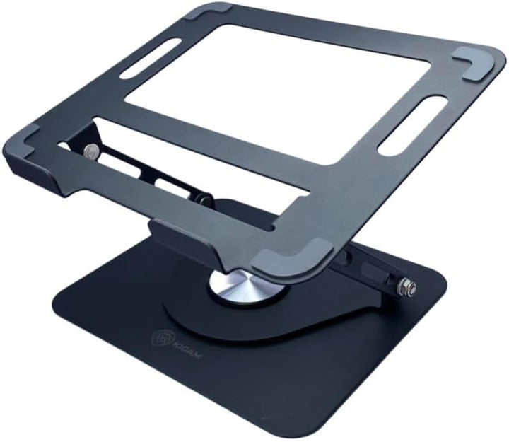 Kigam Laptopständer für Schreibtisch [360 Grad Drehbar] Höhenverstellbar Ergonomischer Tragbarer Lap
