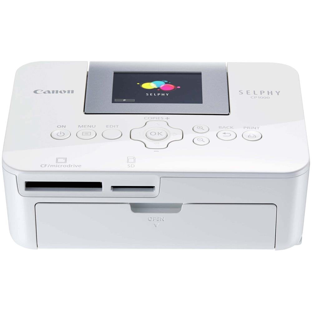 Canon SELPHY CP1000 Mini Fotodrucker (Druck bis Postkartengrösse 10x15cm, Thermosublimation, farbsta