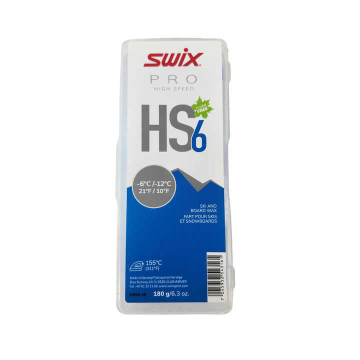 Swix 180g HS6 Blue -6°C / -12°C Ski Wachs
