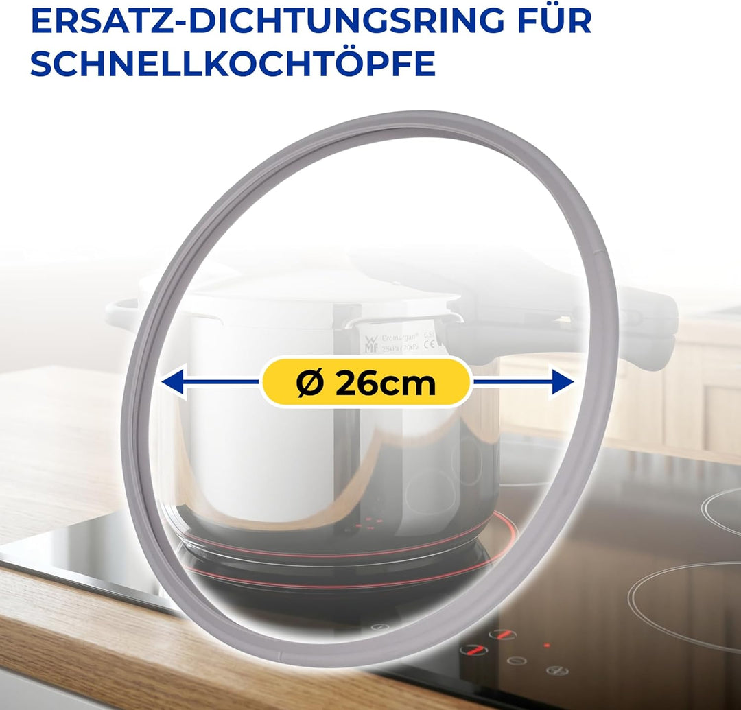 Dichtung Schnellkochtopf Ø 26 cm mit Originalcode 038-667-00-205/0 3868700205 für Fissler Beispiel B