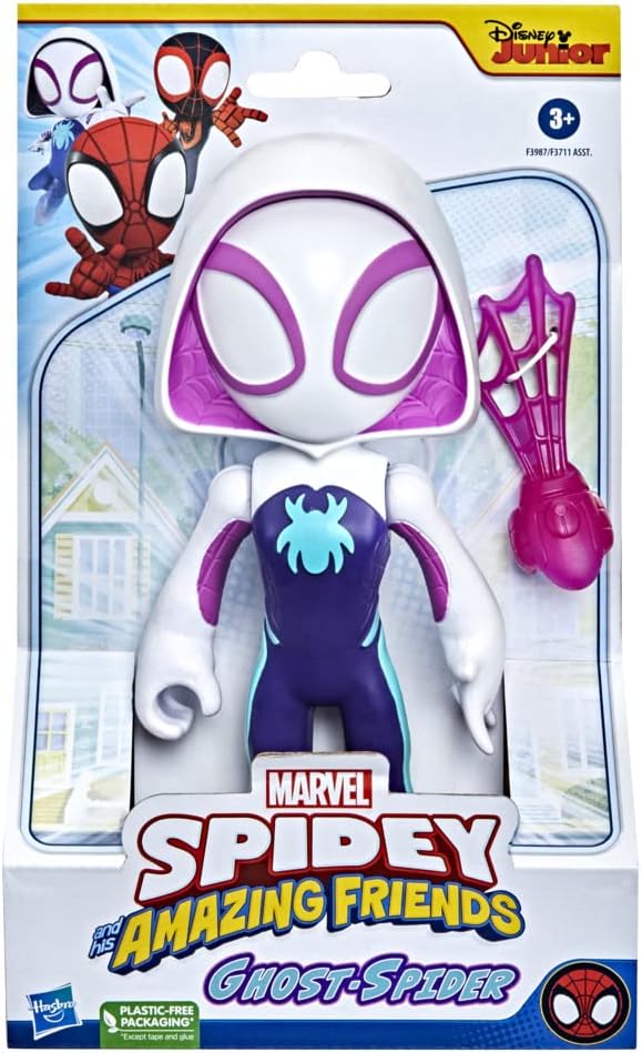 Hasbro Marvel Spidey und Seine fantastischen Freunde, Supersized Ghost Spider, Actionfigur, Spielzeu