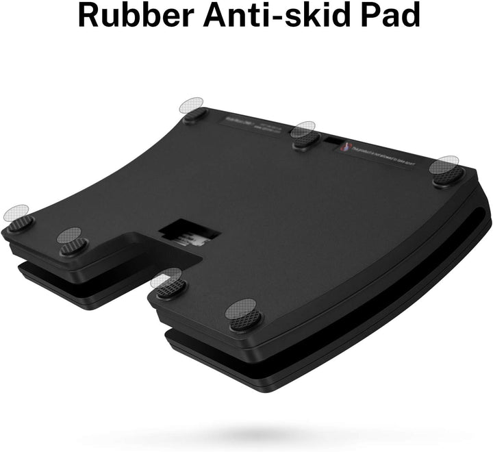 Donner Bluetooth Page Turner Pedal für Tablet Wiederaufladbar, Schwarz, Schwarz