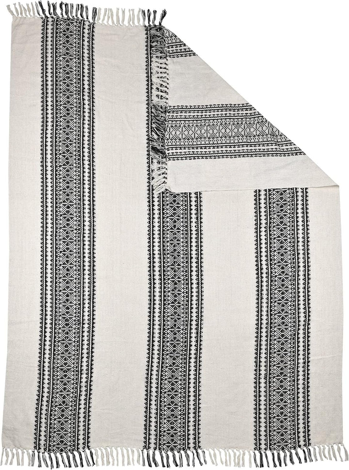 EGLO LIVING Decke Longlac, Kuscheldecke im Industrial Design, Wolldecke für Couch, Sofadecke aus Bau