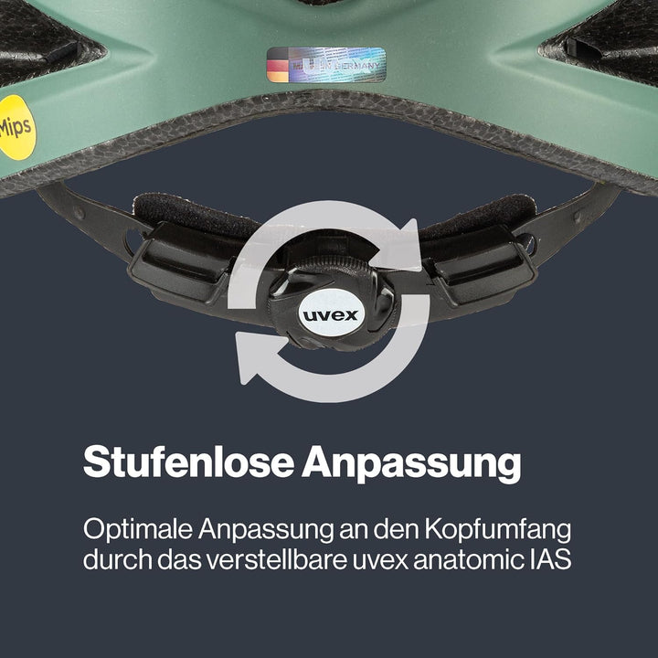uvex Unisex – Erwachsene, city i-vo Fahrradhelm moss green matt 52-57 cm Single, moss green matt 52-