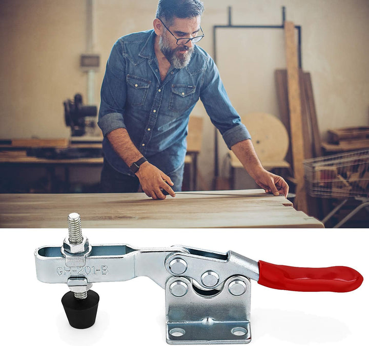 EXLECO Schnellspanner GH-201-B 10 Stück Metall Horizontal Toggle Clamp Handwerkszeug 100KG 127lbs Ve