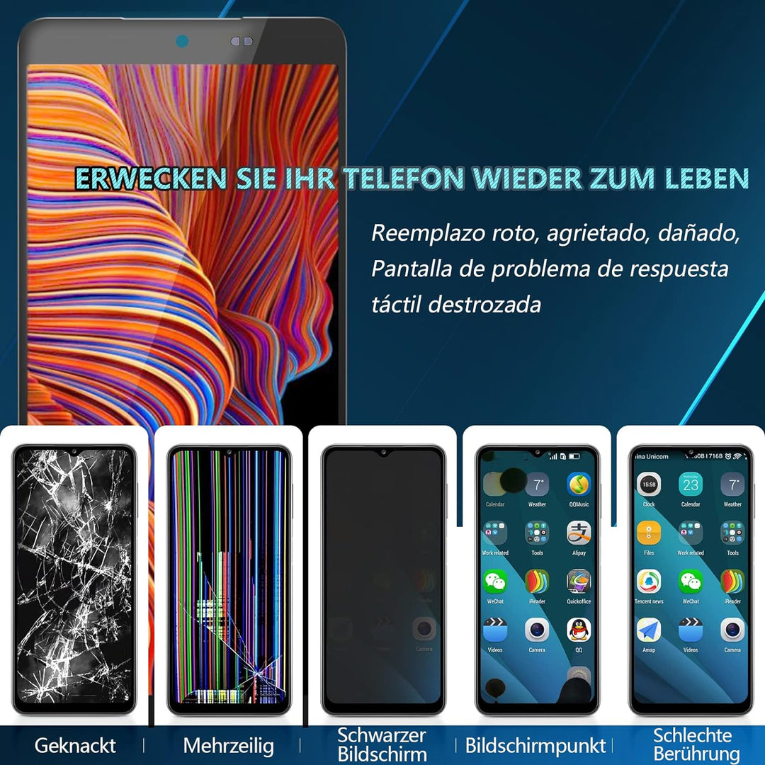 RongZy Display für Samsung Galaxy Xcover 5 LCD Bildschirmersatz Digitizer Touchscreen Montiert Ersat