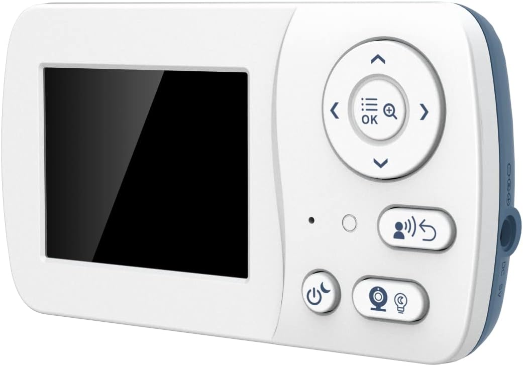 TELEFUNKEN Babyphone mit Kamera 2,4" Bildschrim, Nachtlicht, starre Kamera mit Infarotmodus, VOX-Mod