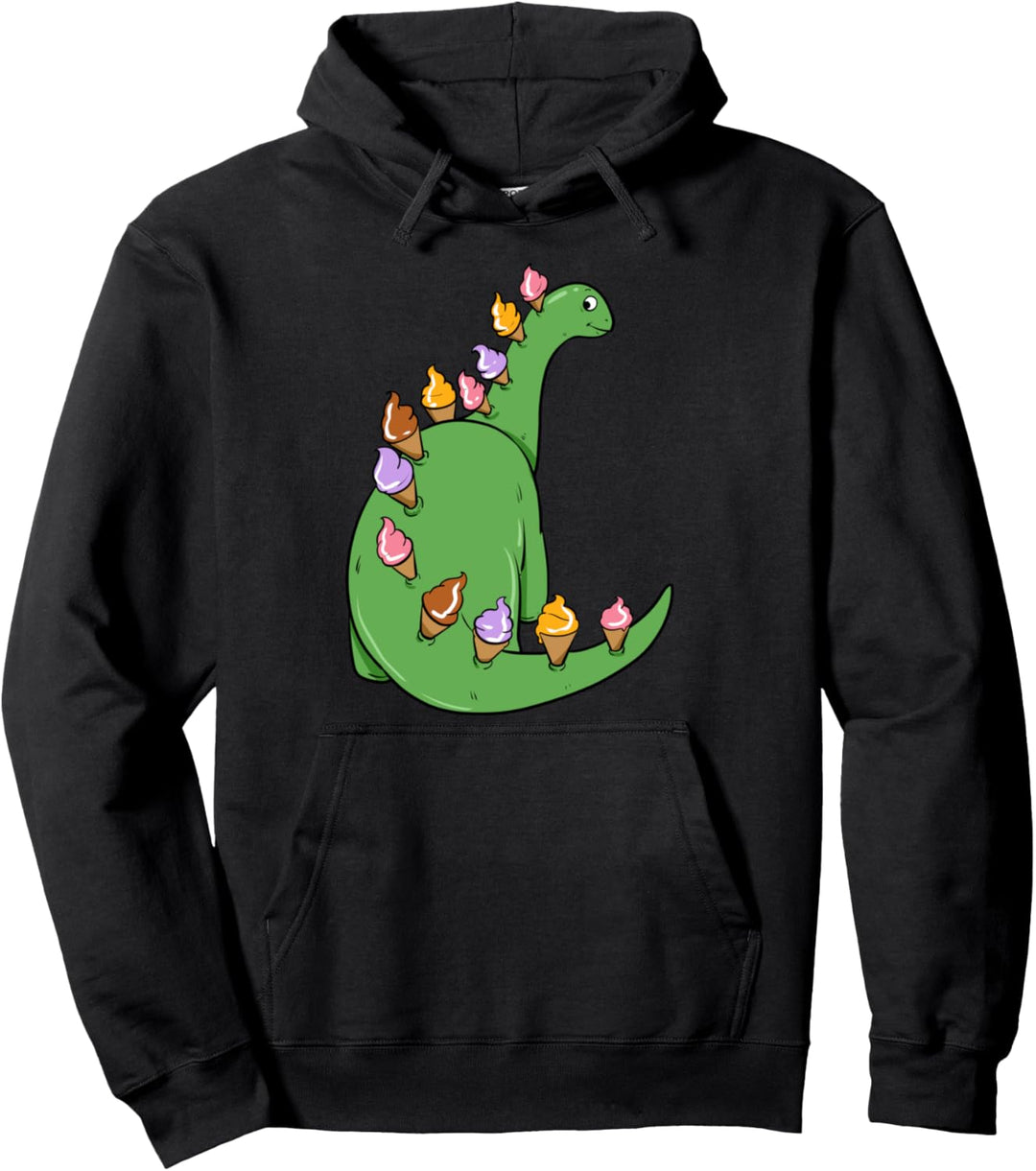 Eis Dinosaurier Brontosaurus köstlicher Snack Dino Pullover Hoodie