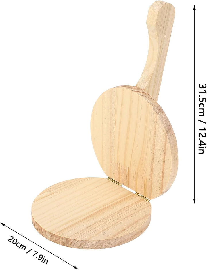 Tortilla-Presse aus Holz, Tortillapresse, ergonomischer Griff, manueller Tortilla-Presser, Tortilla