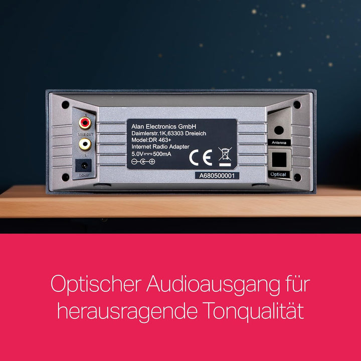 Albrecht DR463+, 27463, Internetradio/DAB+ Adapter zum Nachrüsten von Radios und Stereo-Anlagen, emp