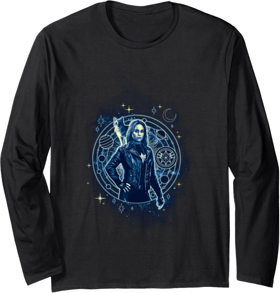 Captain Marvel Celestial Portrait Langarmshirt