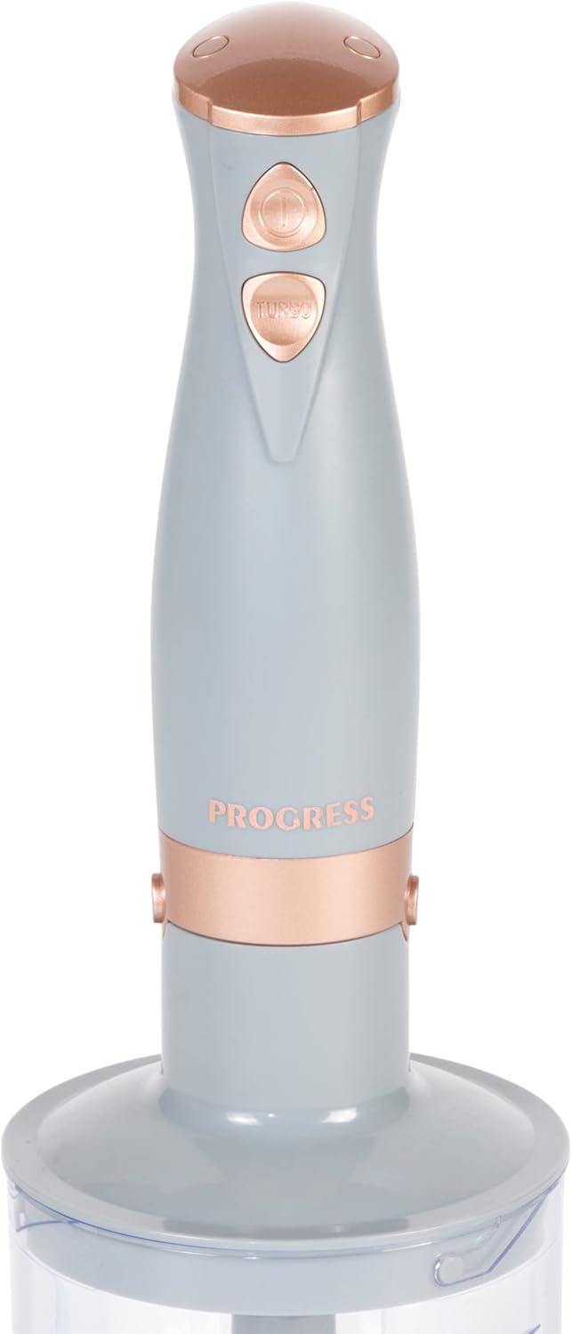 Progress EK2827PGRYPMDIRLG Shimmer 3 In 1 Blender Set, Hand Held Whisking, Blending & Chopping Funct