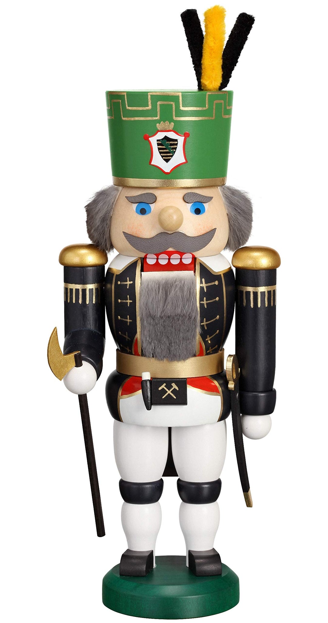 Seiffener Volkskunst Nussknacker Bergmeister, 28 cm hoch, original Erzgebirge SV 11956