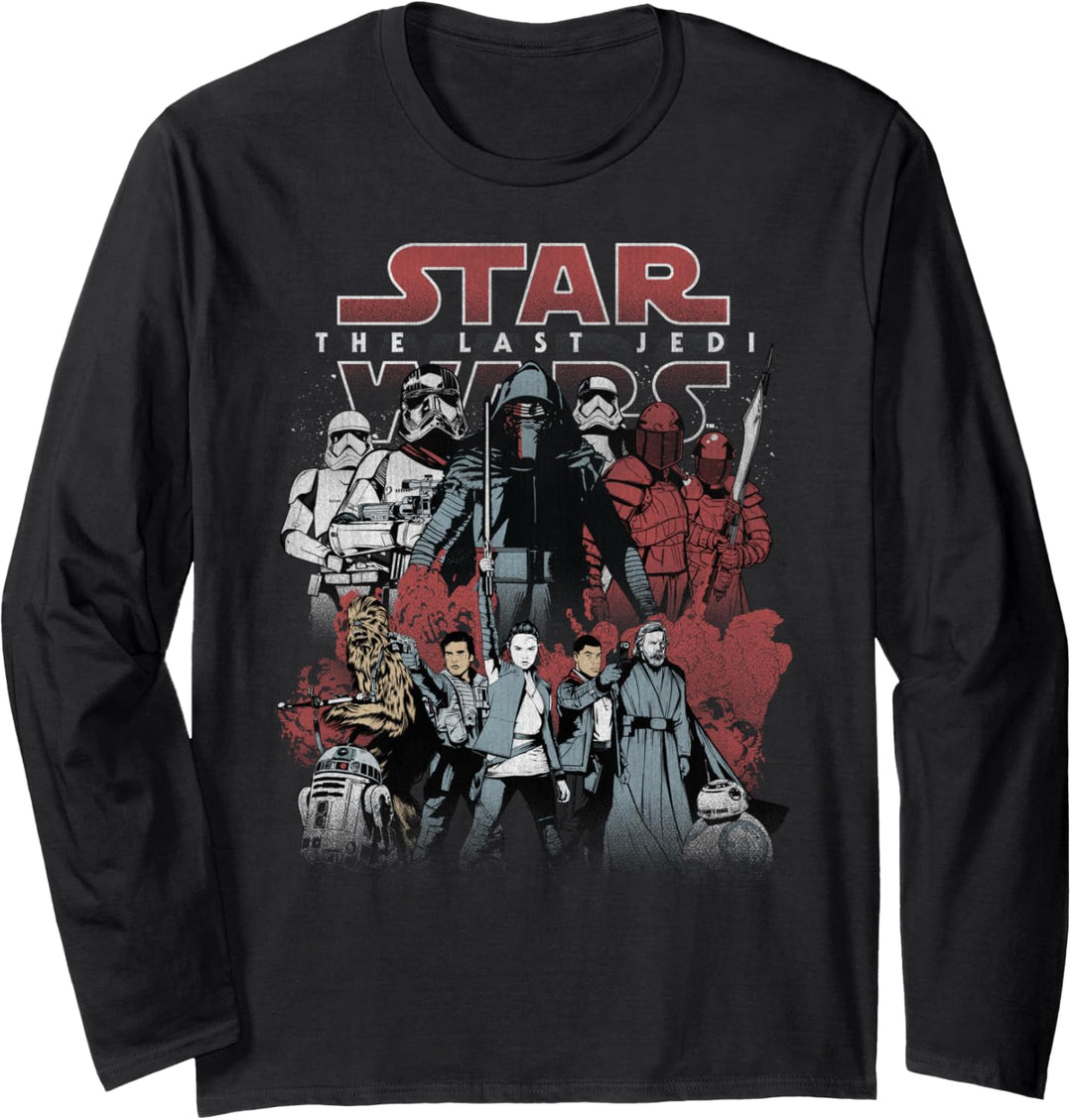 Star Wars Last Jedi Order Against Resistance Langarmshirt