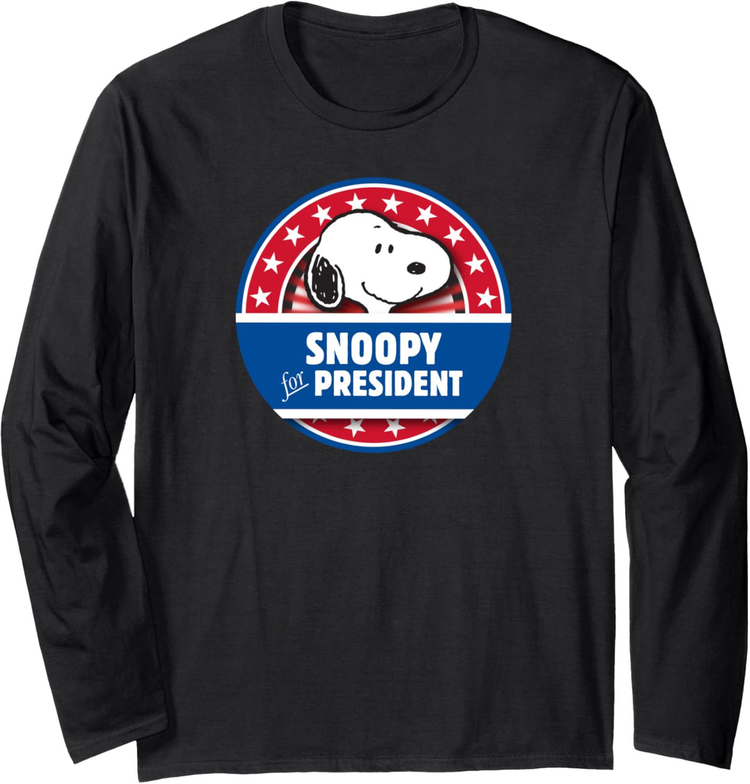 Peanuts Snoopy als Präsident Langarmshirt