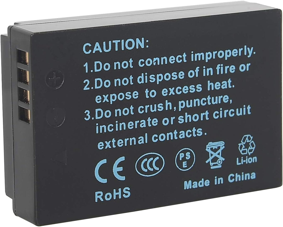 DSTE（2 Pack） Ersatz Batterie und DC136E Reise Ladegerät Kompatibel für Canon LP-E12 EOS M M2 100D Re
