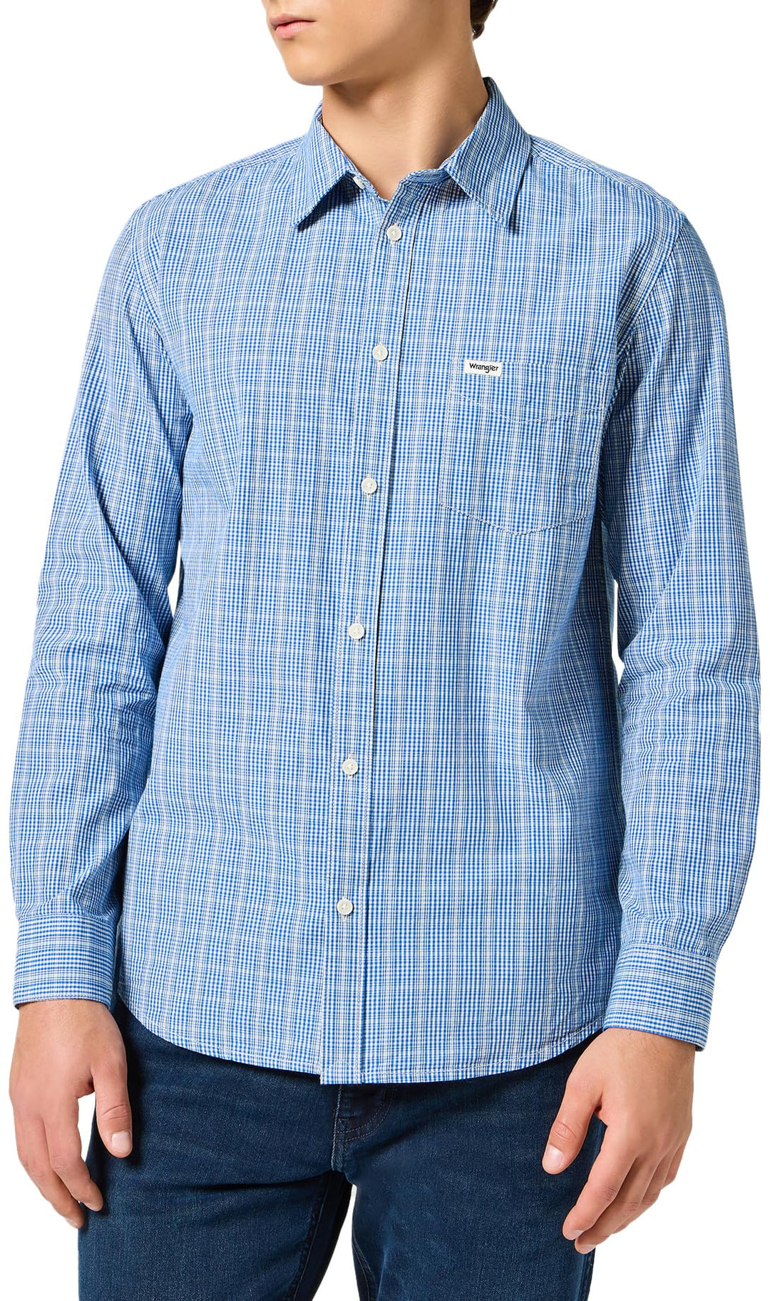 Wrangler Herren 1 Pkt Shirt Shirt (1er Pack) M Blau, M Blau