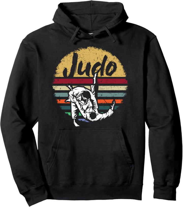 Judo Judoka Vintage Kampfsport Training Ringen Geschenk Pullover Hoodie
