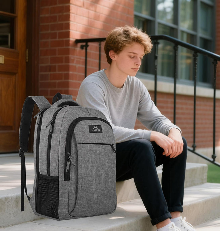 MATEIN Daypacks, Laptop Rucksäcke 17,3 Zoll Anti Diebstahl Tasche Herren Arbeit Rucksack College Day