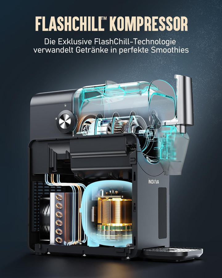 Slush Maschine 2.6L, kein Eis erforderlich, Slushie für Zuhause mit Selbstreinigung, 5 voreingestell