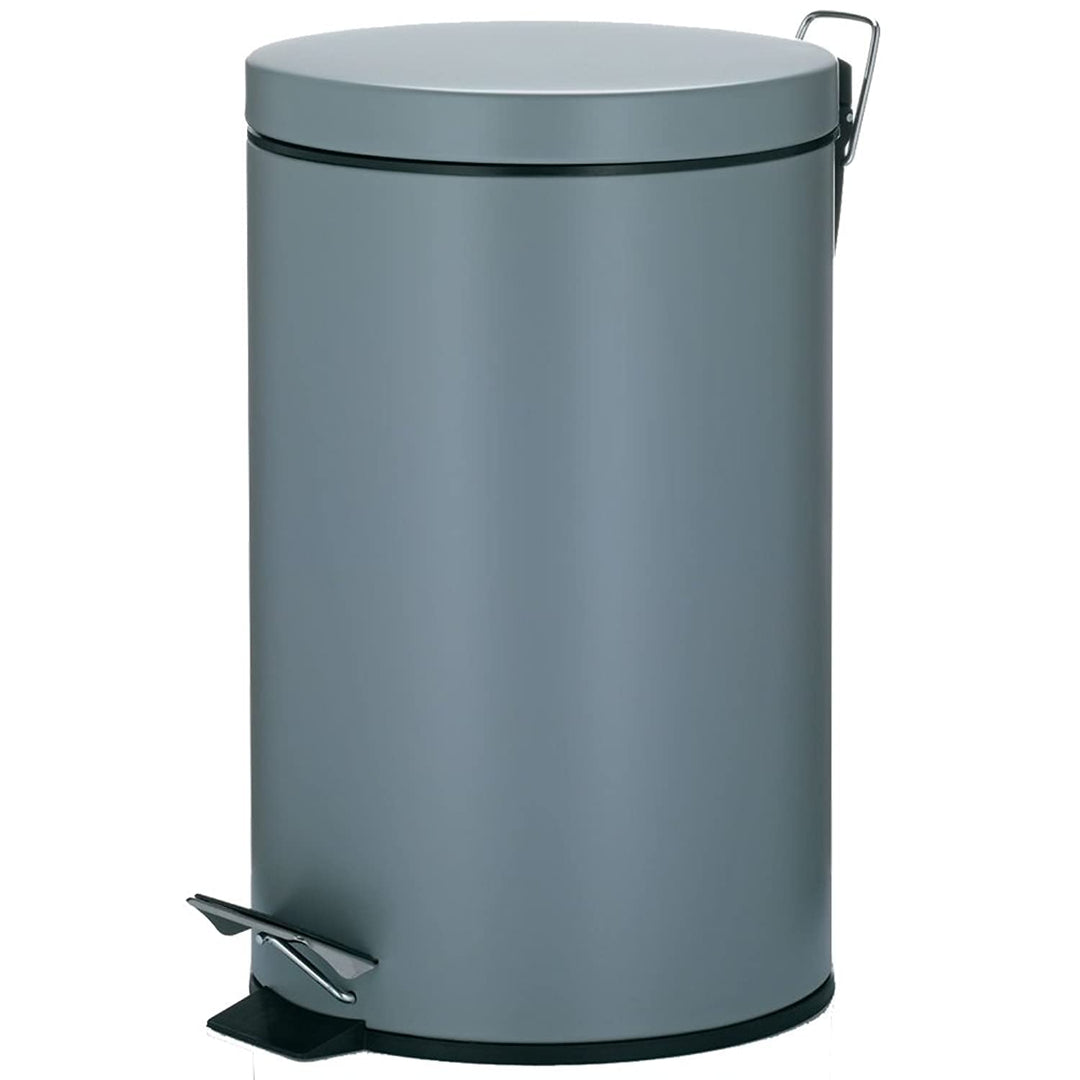 Kela 10933 Treteimer mit Verschlussdämpfung, Pedalbedienung, 12 l, 39 cm Höhe, Metall, Silent Close