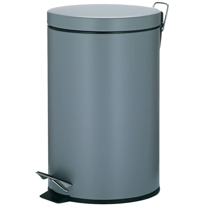 Kela 10933 Treteimer mit Verschlussdämpfung, Pedalbedienung, 12 l, 39 cm Höhe, Metall, Silent Close