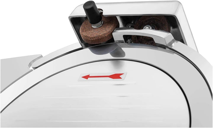 Royal Catering RCAM-250E Aufschnittmaschine Ø 250 mm Messerschärfer 0-8 mm Allesschneider 480 U/min
