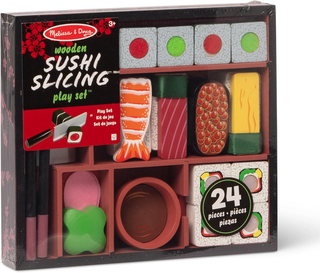Melissa & Doug - Sushi-Schneidespielzeug aus Holz Sushi-Set, Sushi-Set