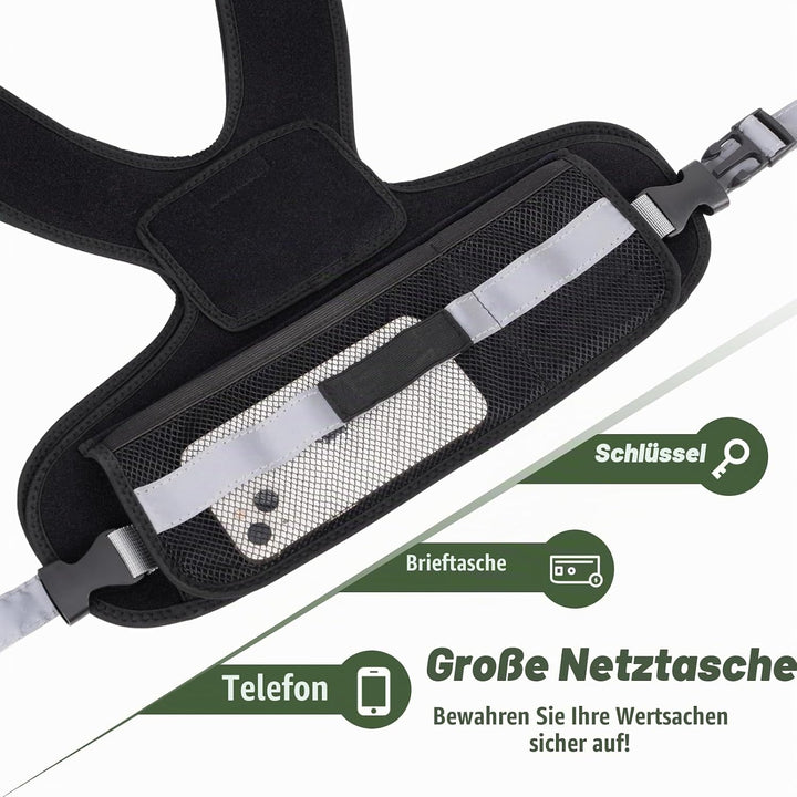 Gewichtsweste für Damen Weighted Vest für Sport und Laufen mit reflektierendem LED Gürtel und Aussen