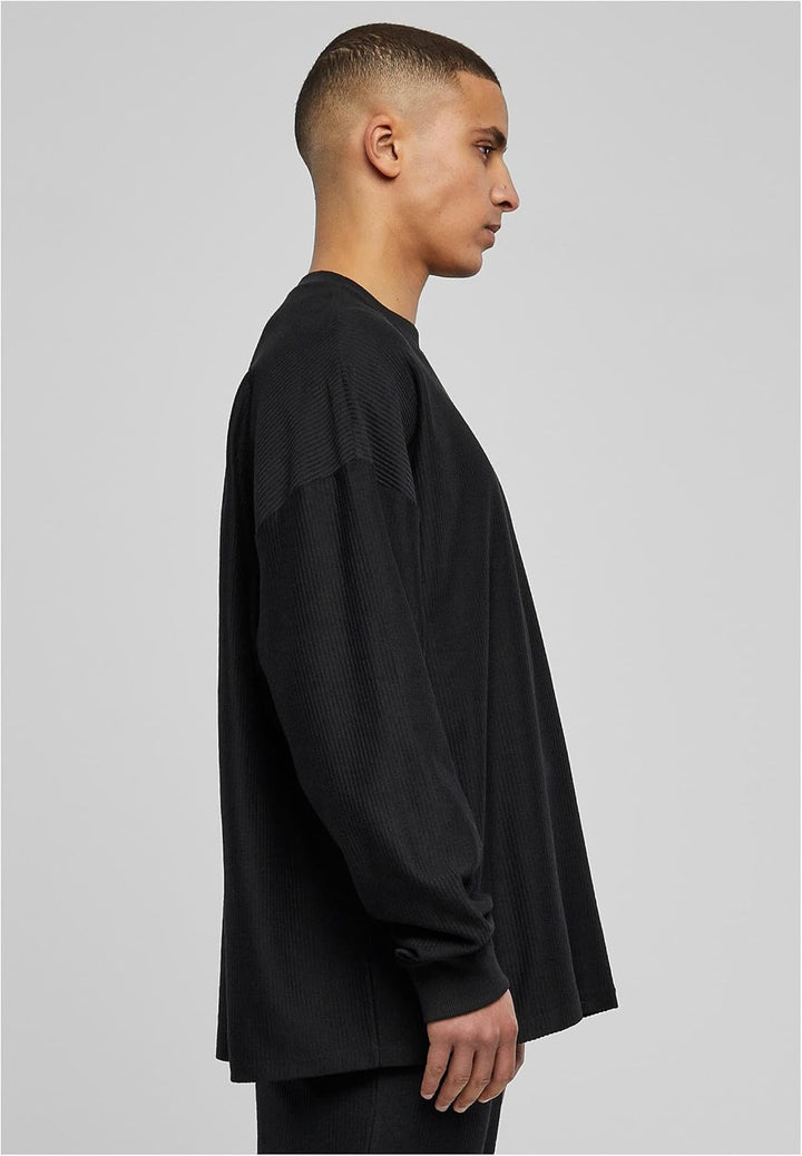 Urban Classics Herren Sweatshirt Rib Terry Boxy Crew, Pullover für Männer in Oversized Optik, in 2 F