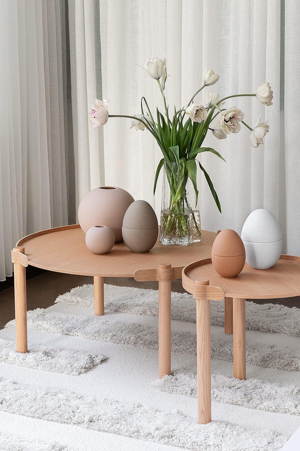 Cooee Design Bonboniere, Ceramic, Sand, 18cm