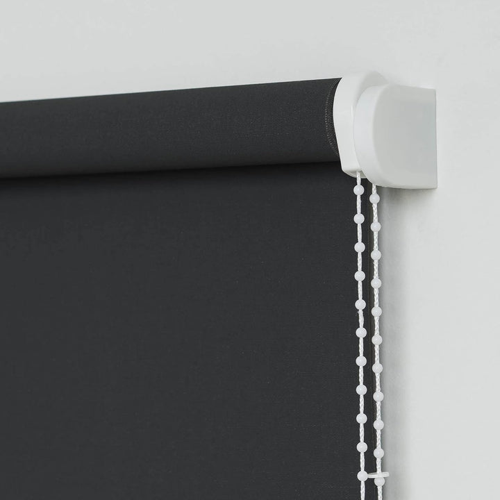 Liedeco® Rollo, Fenster Rollo, Kettenzug-Rollo / 62 x 180 cm (Breite x Höhe), dunkelgrau/lichtdurchl