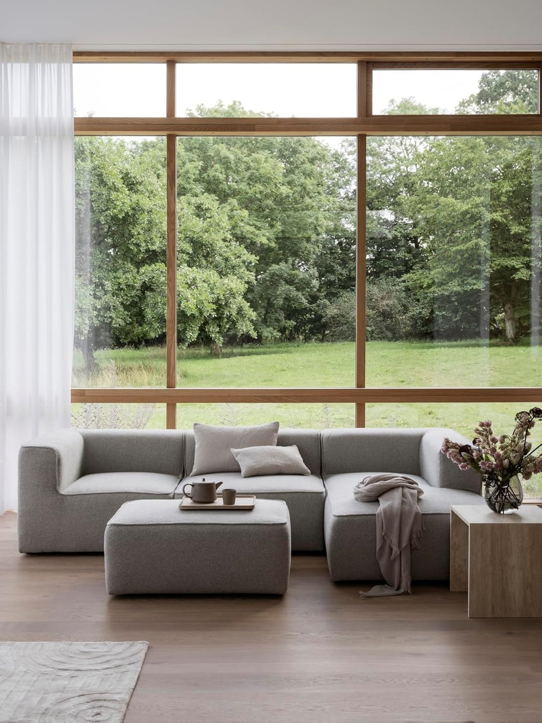 Blomus Kissenbezug Boucle, Kissenhülle für Kopf- oder Sofakissen, Moonbeam, 30 x 50 cm, 66594, Moonb