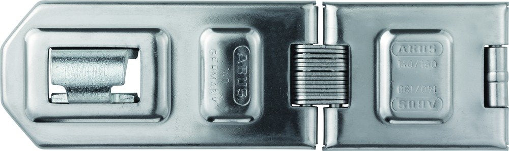 ABUS Diskus Überfalle 140/190 - Vorrichtung für Vorhängeschlösser - mit Doppelgelenk für aufschlagen