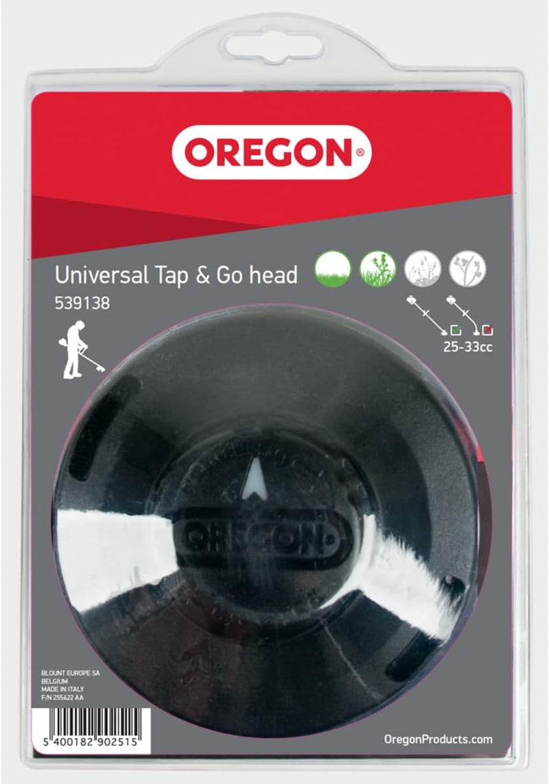 Oregon Universal-Fadenkopf Tap & Go, geeignet für die meisten Freischneider/Rasentrimmer mit geradem