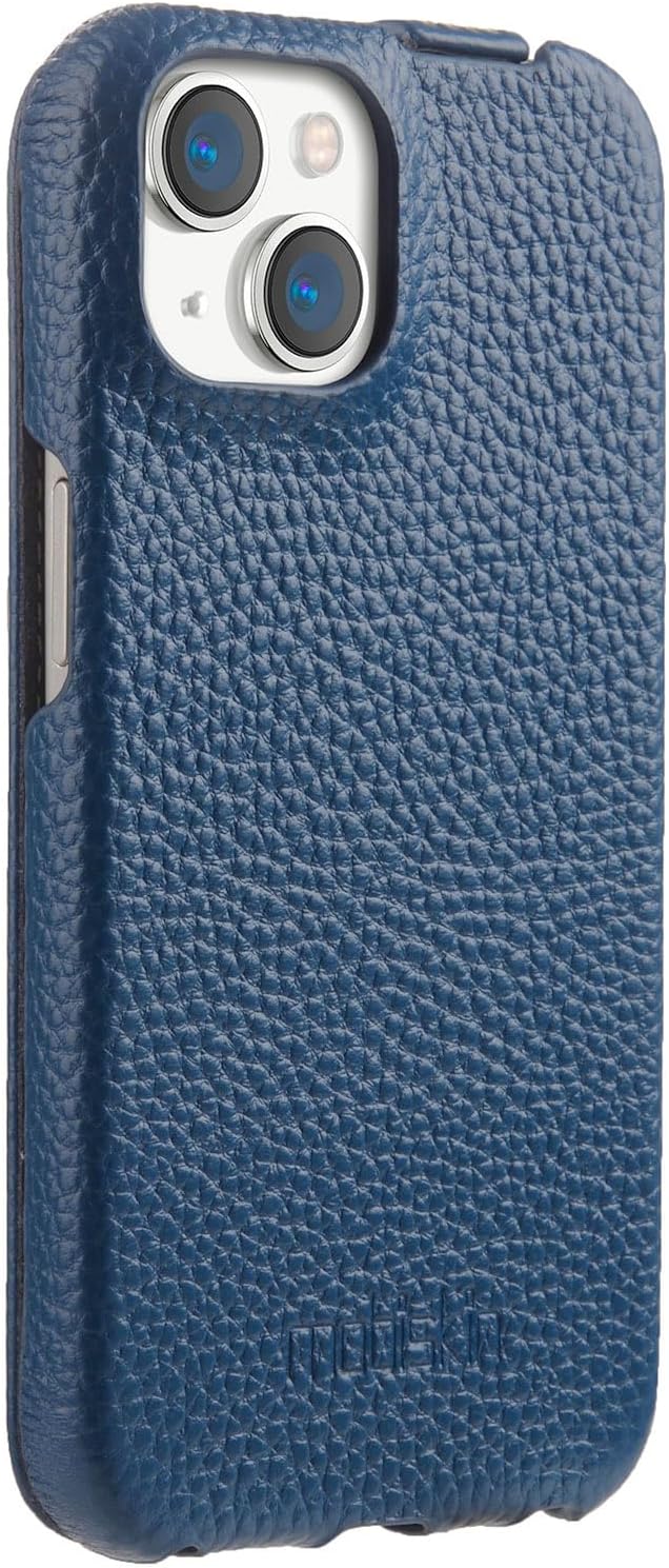 Mobiskin Hülle passend für iPhone 15 (6,1 Zoll), Handyhülle mit beschichtetem Leder, Flip Case, Schu