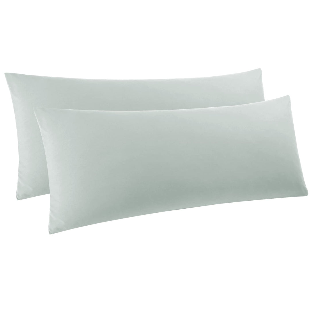 PiccoCasa 2er Set Kissenbezug 40x145 cm Seitenschläferkissen Bezug Kopfkissenbezug lang mit Reissver