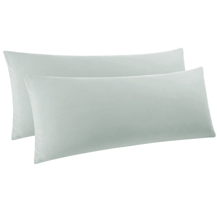 PiccoCasa 2er Set Kissenbezug 40x145 cm Seitenschläferkissen Bezug Kopfkissenbezug lang mit Reissver