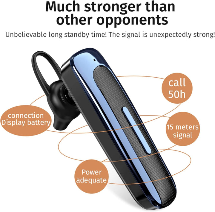 Drahtloses Bluetooth-Headset, E1 Bluetooth-Kopfhörer Freisprecheinrichtung für Business-Headset Drah