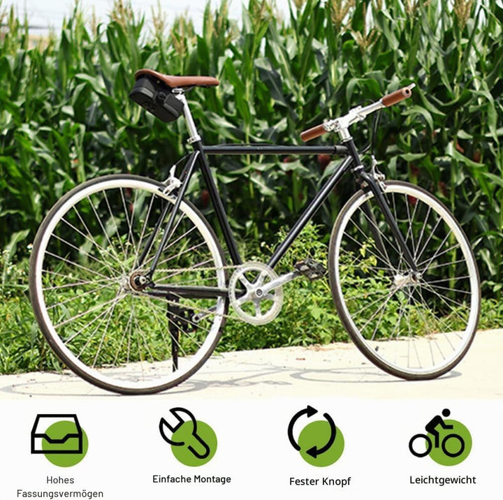 DONGKER Bike Bag, 0.8L Fahrrad Satteltasche mit Capture-System, Wasserdichter Fahrradsitz Tasche für
