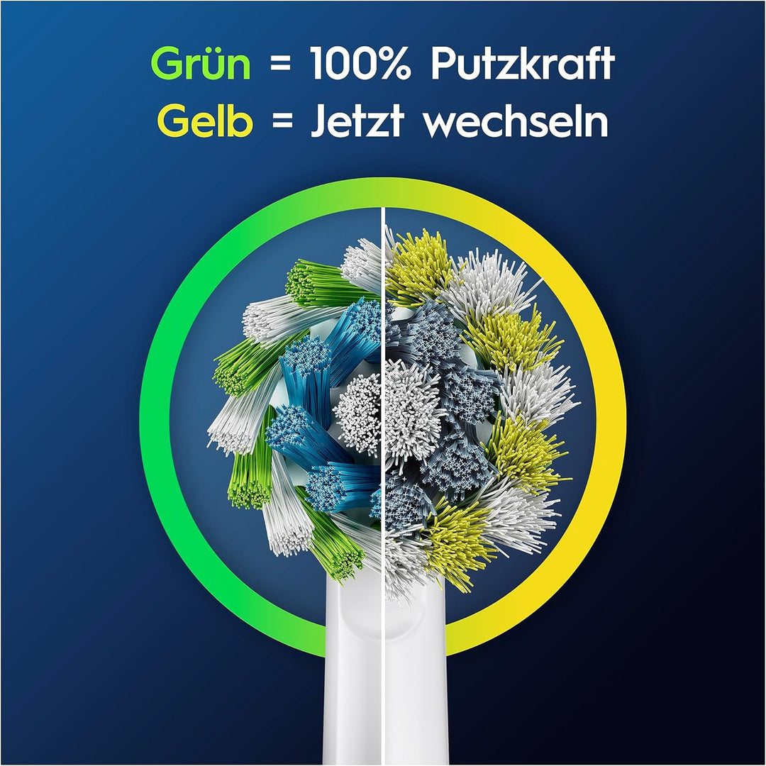Oral-B Pro CrossAction Aufsteckbürsten für elektrische Zahnbürste, 12 Stück, überlegene Zahnreinigun